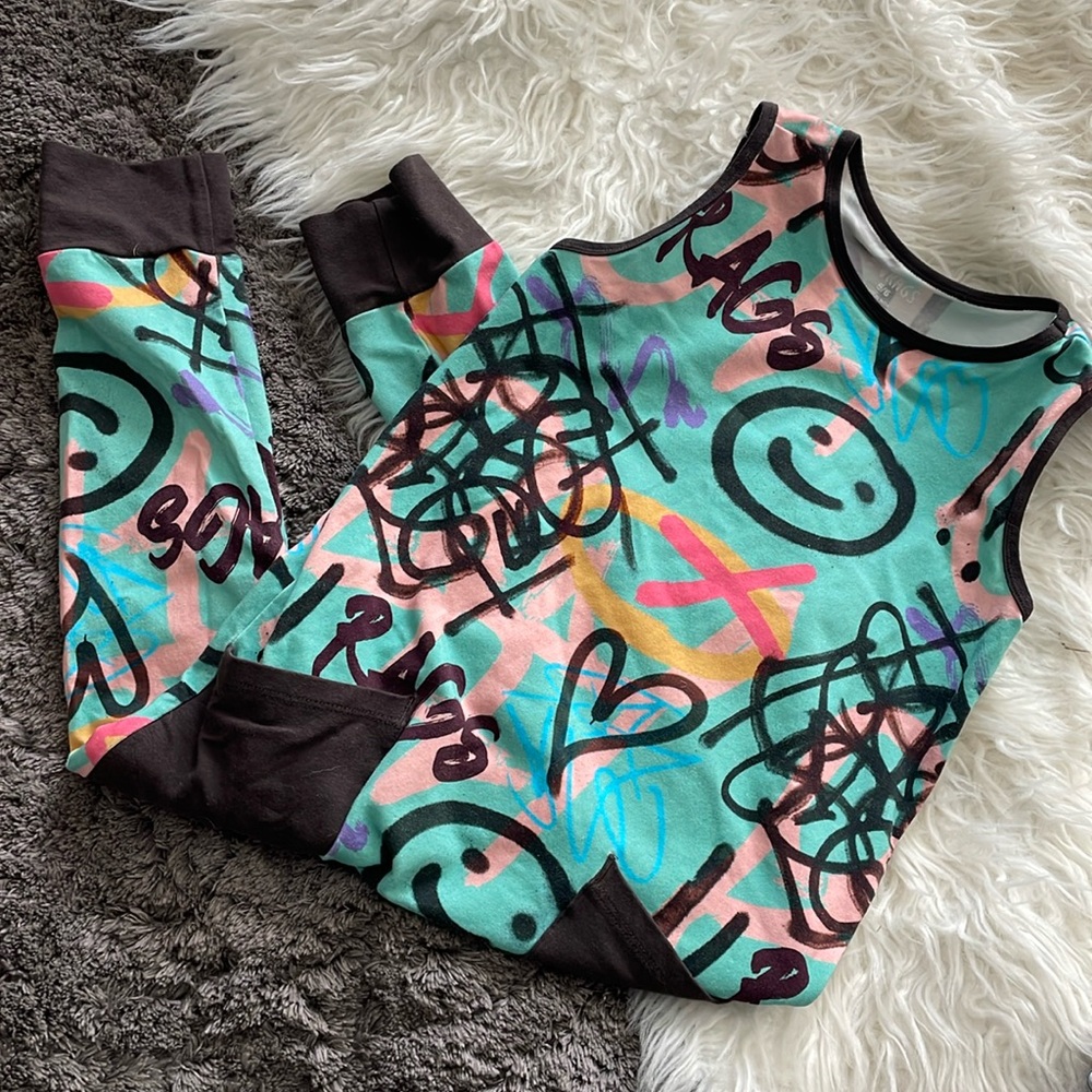 Rags 5/6 Sleeveless Graffiti Romper